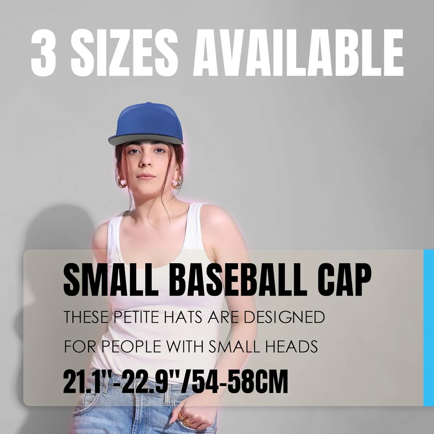 Performance Snapback Hats for Men Women,Flat Bill Cap,Golf,Running,Workout