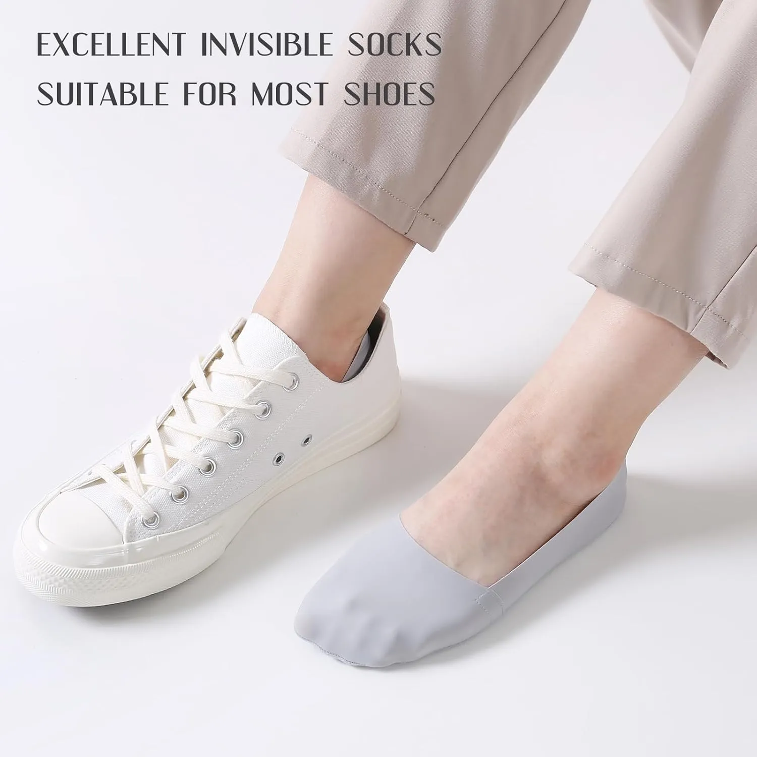 Pewat Men's No Show Socks - Ankle Socks Size 10-13, Cotton for Men