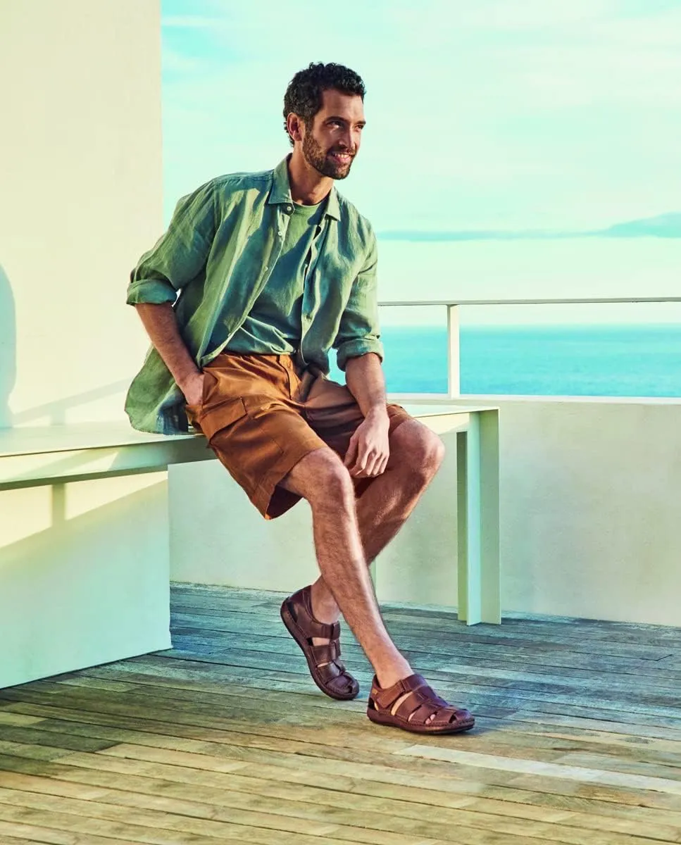 PIKOLINOS Flat Sandals Leather Tarifa for Man