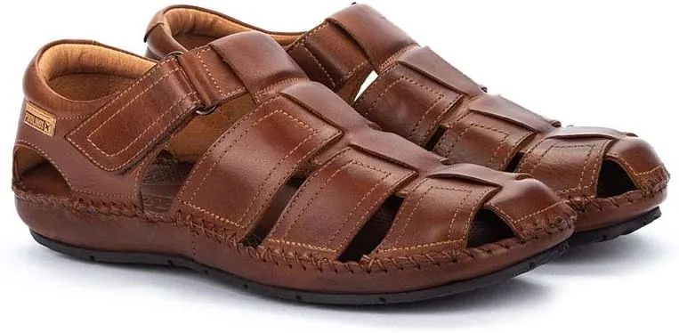 PIKOLINOS Flat Sandals Leather Tarifa for Man