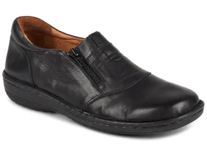 Planet Shoes Brunt Black Work Shoe