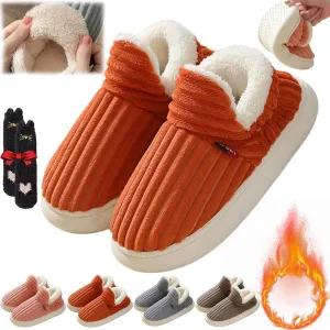 Pluffi Cozy Stylish Slipper, Pluffi Slipper Booties for Kids and Adult, Winter Cloud Slippers Warm Fuzzy Lining House Slippers(Orange,4.5-5.5 Women/3.5-4.5 Men)