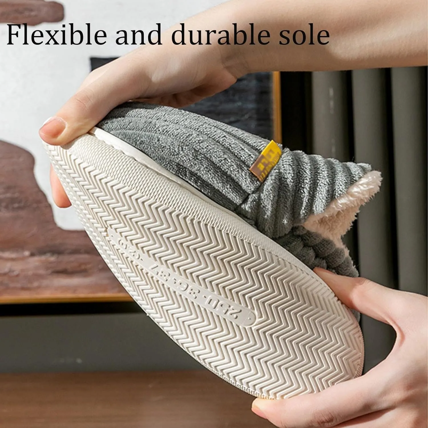 Pluffi Cozy Stylish Slipper, Pluffi Slipper Booties for Kids and Adult, Winter Cloud Slippers Warm Fuzzy Lining House Slippers(Orange,4.5-5.5 Women/3.5-4.5 Men)