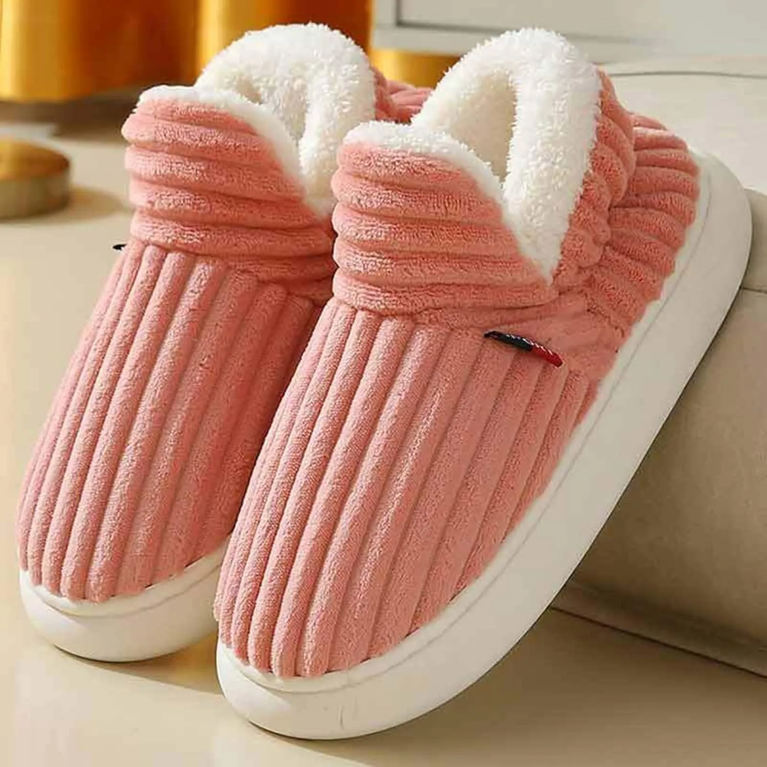 Pluffi Cozy Stylish Slipper, Pluffi Slipper Booties, Winter Fuzzy Warm Thick-Soled Plush House Cloud Slides Women Men Cozy Warm Fluffy Slippers