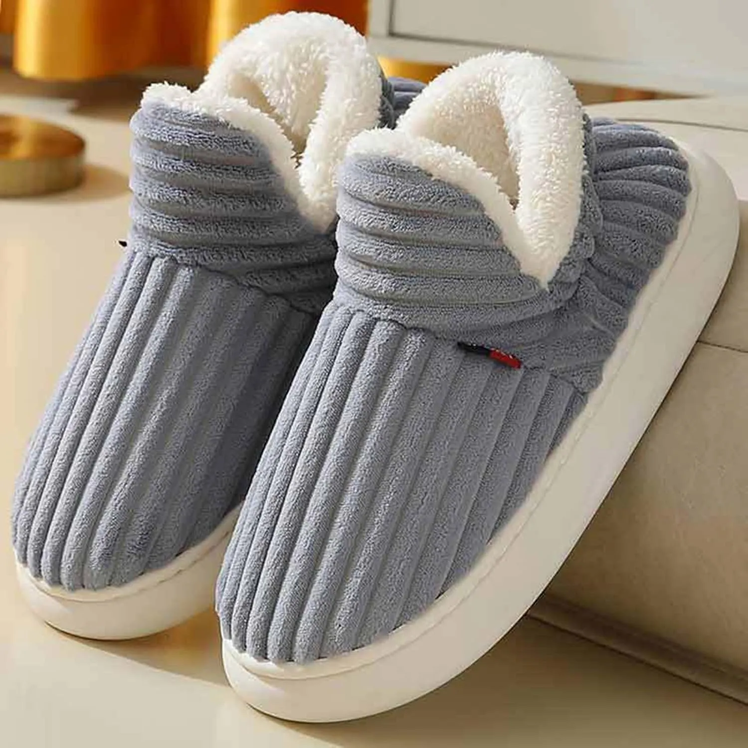 Pluffi Cozy Stylish Slipper, Pluffi Slipper Booties, Winter Fuzzy Warm Thick-Soled Plush House Cloud Slides Women Men Cozy Warm Fluffy Slippers