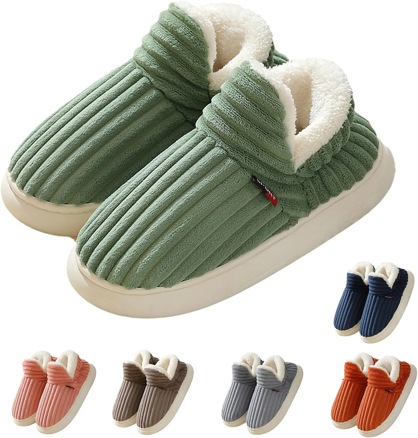 Pluffi Cozy Stylish Slipper Women Men, Pluffi Slipper Booties, Winter Cloud Slides Fuzzy Warm Thick-Soled House