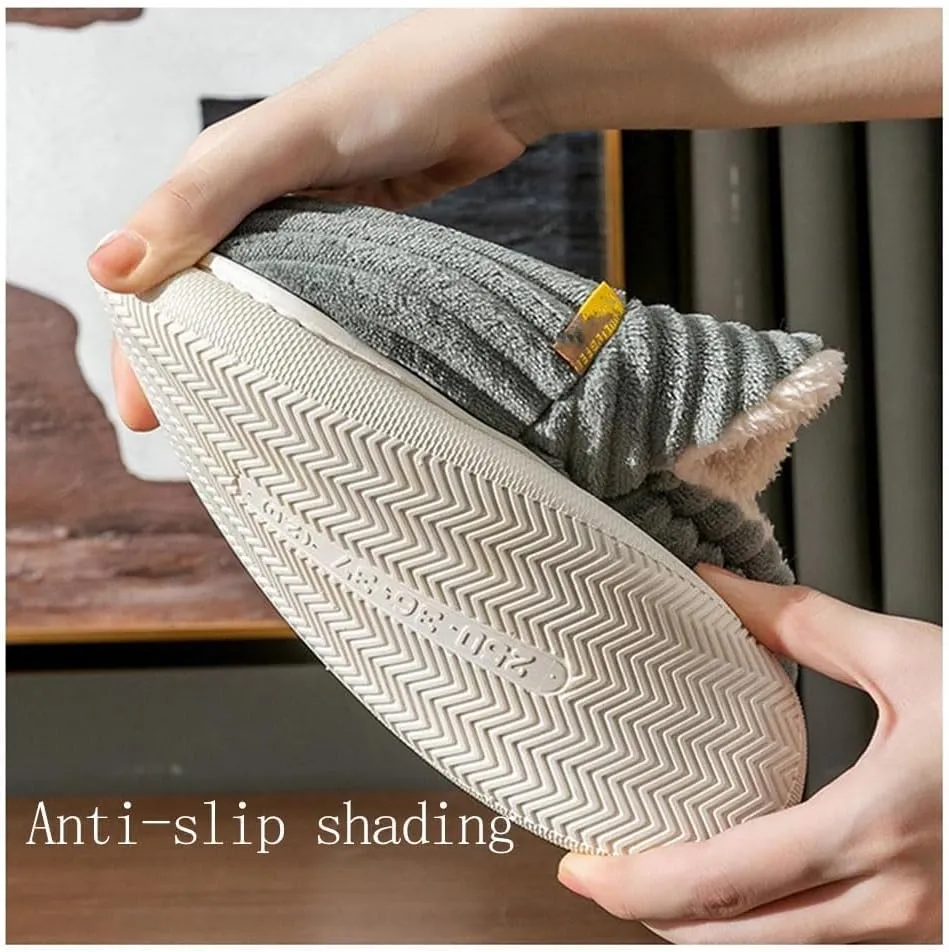 Pluffi Slipper Booties, Unisex Winter Cozy Slippers Casual Home Shoes, Shoes Non-Slip Cozy ushion Warm Slippers