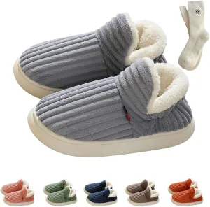 Pluffi Slipper Booties, Unisex Winter Cozy Slippers Casual Home Shoes, Shoes Non-Slip Cozy ushion Warm Slippers
