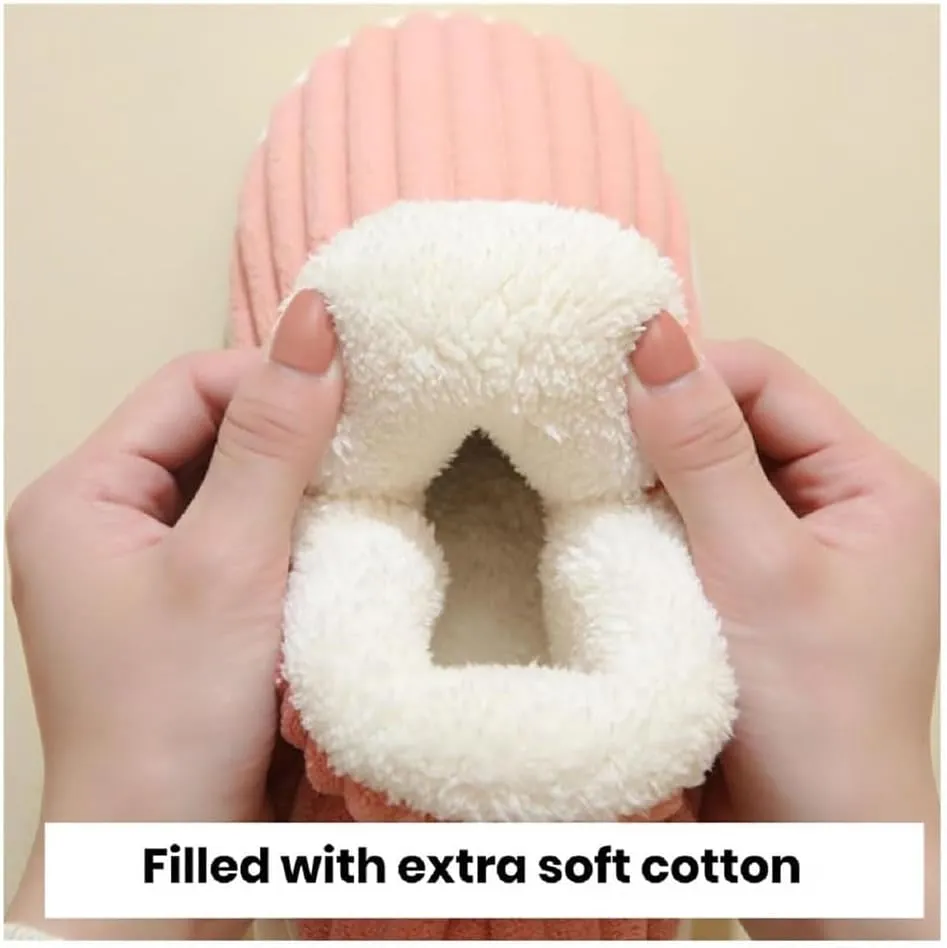 Pluffi Slipper Booties, Unisex Winter Cozy Slippers Casual Home Shoes, Shoes Non-Slip Cozy ushion Warm Slippers