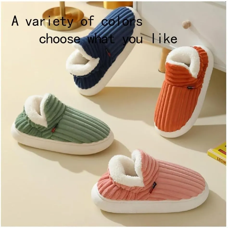 Pluffi Slipper Booties, Unisex Winter Cozy Slippers Casual Home Shoes, Shoes Non-Slip Cozy ushion Warm Slippers