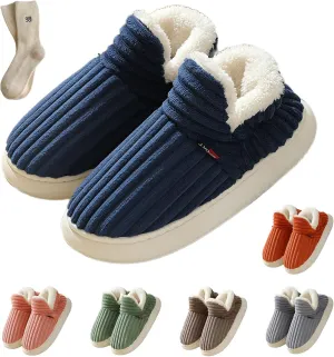 Pluffi Slipper Booties Women, Man Warm Fluffy House Slippers, Thick Sole Anti-Skid Cozy & Stylish Cloud Slides