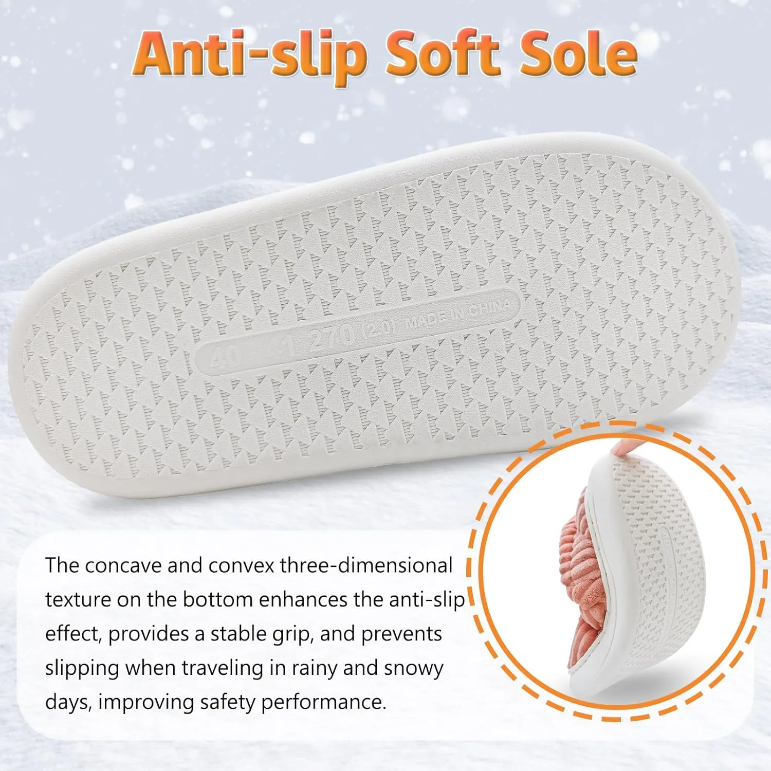 Pluffi Slipper Booties Women Men Cloud Slippers Fluffy Slippers for Women Warm Thick Sole Anti-Skid House Shoes