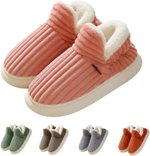 Pluffi Slipper Booties Women Men Cloud Slippers Fluffy Slippers for Women Warm Thick Sole Anti-Skid House Shoes