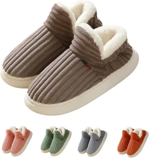 Pluffi Slipper Booties Women Men Cloud Slippers Fluffy Slippers for Women Warm Thick Sole Anti-Skid House Shoes