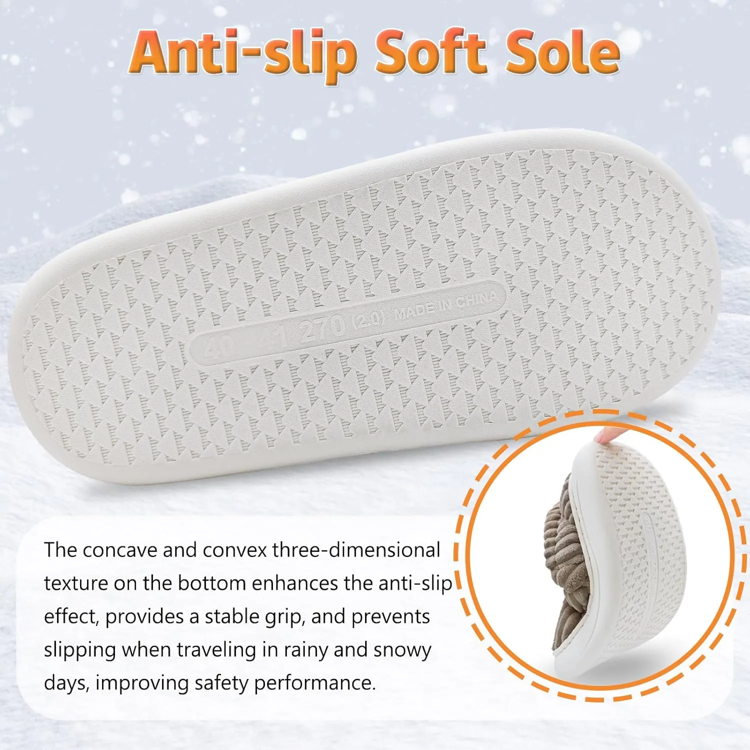 Pluffi Slipper Booties Women Men Cloud Slippers Fluffy Slippers for Women Warm Thick Sole Anti-Skid House Shoes