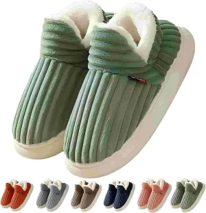 Pluffi Slipper Booties Women Pluffi Cozy Stylish Slipper Winter Fuzzy Warm Thick-Soled Plush House Cloud Slides Men Women