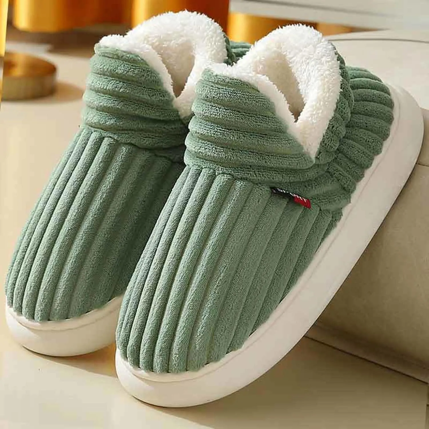 Pluffi Slipper Booties Women Pluffi Cozy Stylish Slipper Winter Fuzzy Warm Thick-Soled Plush House Cloud Slides Men Women