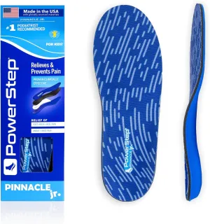 PowerStep Insoles,Pinnacle Junior Kids Pain Relief Shoe Insert, Maximum Cushioning Shoe Insert, For Kids