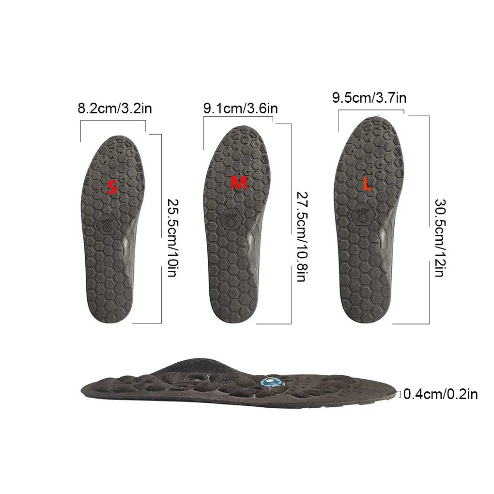 Premium Magnetic Therapy Insoles for Weight Loss and Arch Support - Comfortable Acupressure Shoe Pads for Men & Women, Soft Rubber Massage Foot Care
