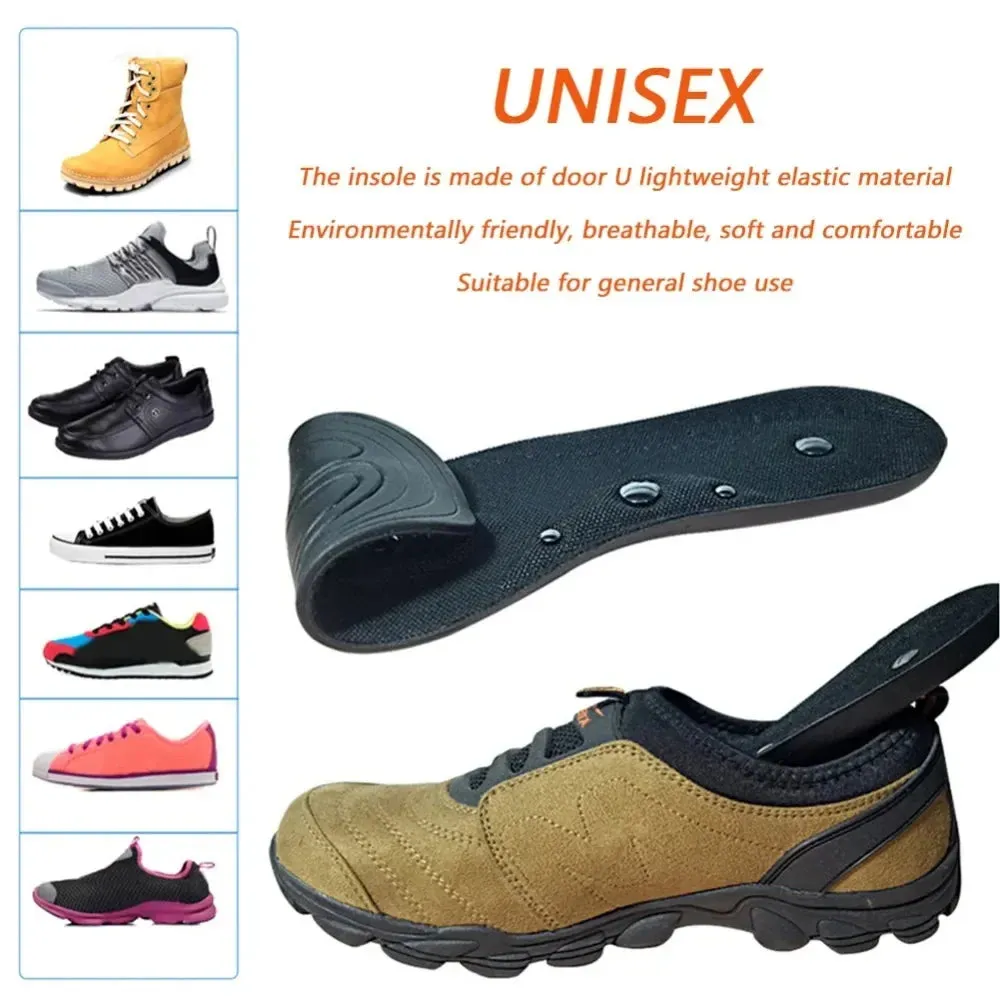 Premium Magnetic Therapy Insoles for Weight Loss and Arch Support - Comfortable Acupressure Shoe Pads for Men & Women, Soft Rubber Massage Foot Care