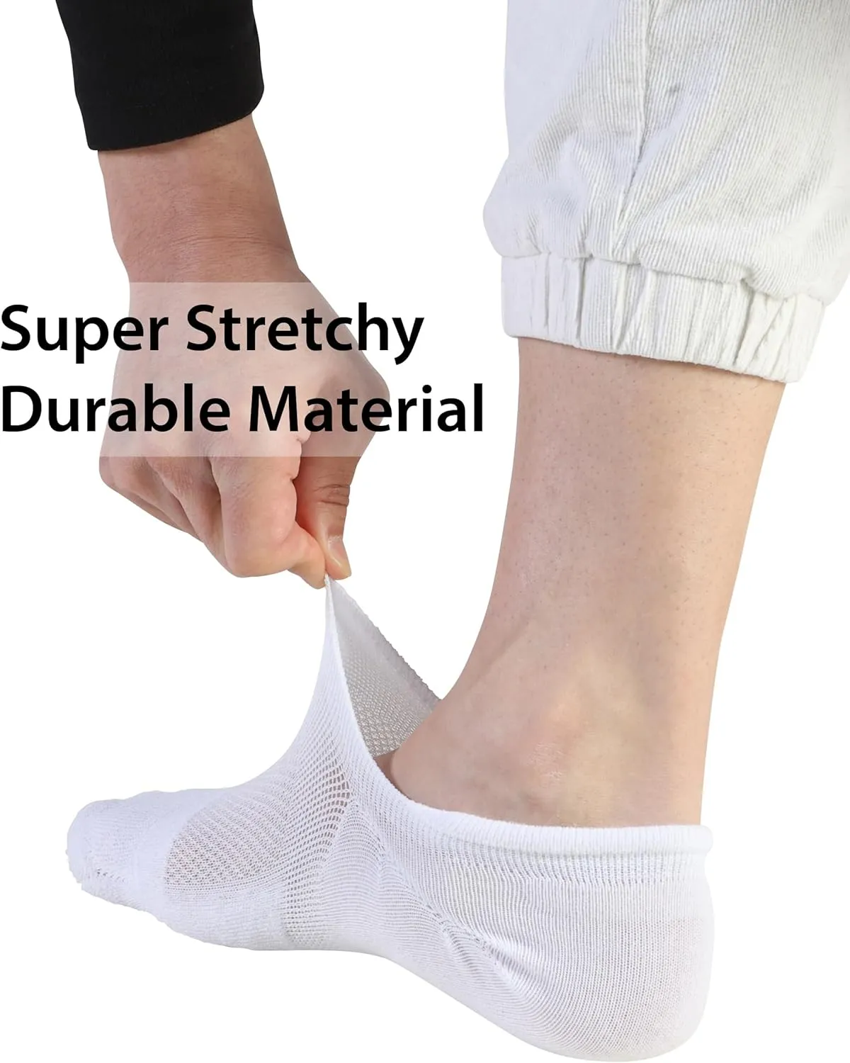 Pro Mountain Wide Toe Box No Show Running Socks For Health Unisex Arch Support Athletic Workout Heel Tab 6 Pack Size S to L