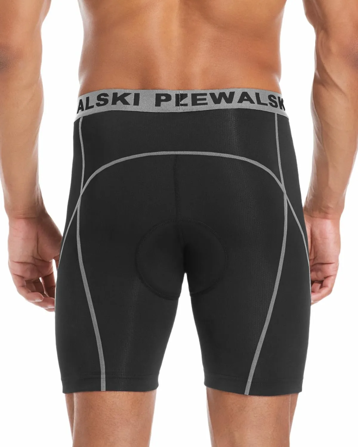 Przewalski Mens Cycling Underwear Shorts 4D Padded Bike Undershorts Bicycle MTB Liner Shorts with Silicone Leg Grippers
