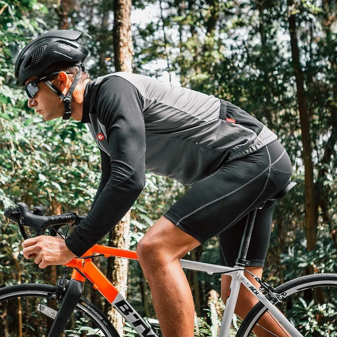 Przewalski Mens Cycling Underwear Shorts 4D Padded Bike Undershorts Bicycle MTB Liner Shorts with Silicone Leg Grippers
