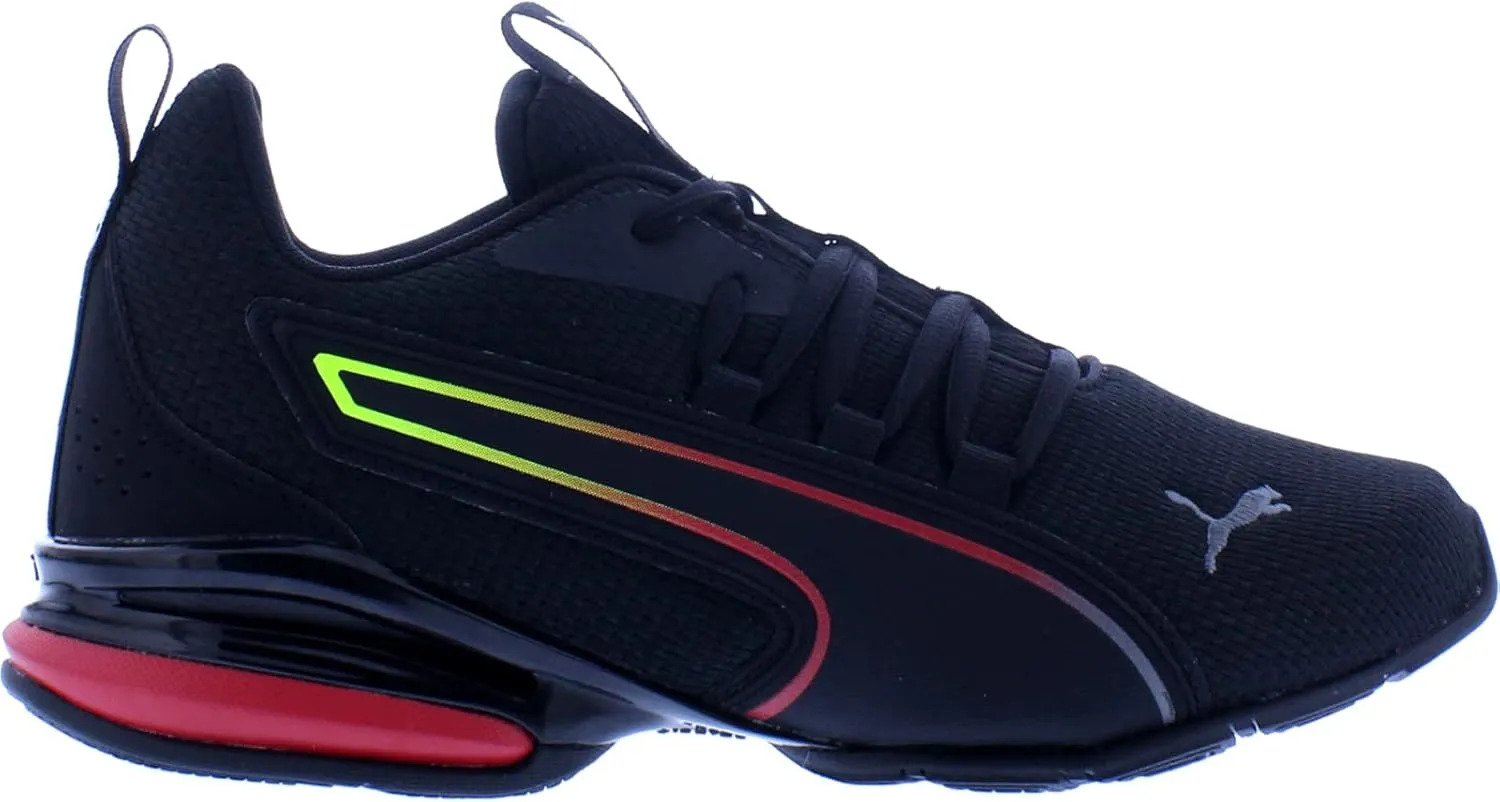 PUMA Axelion NXT Fade Mens Running 9 DM US BlackHigh Risk Red