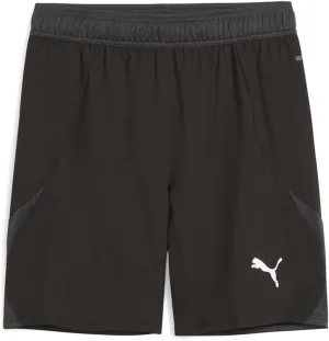 PUMA - Mens Teamfinal Shorts, Color Black/White/Flat Dark Gray, Size: X-Large