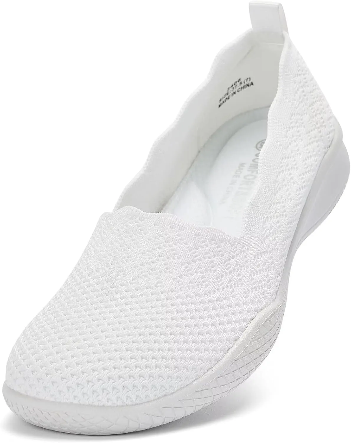 Puxowe Women's Casual Slip on Walking Shoes-Lightweight Knit Loafer