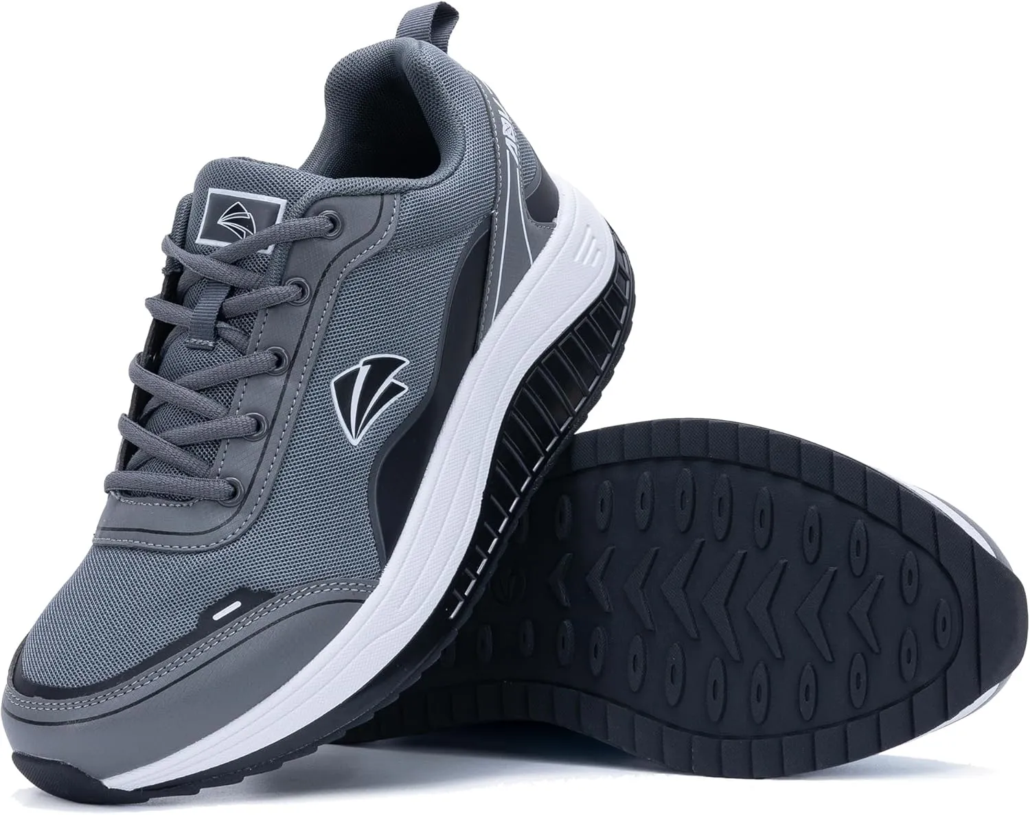 QAUPPE Men's Shoes Walking Arch Support Orthotic Sneakers Plantar Fasciitis Wide Tennis Shoes for Heel and Foot Pain Relief