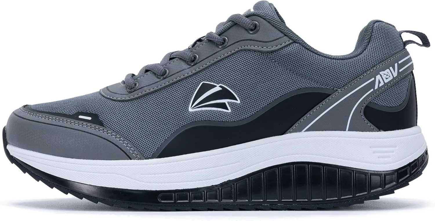 QAUPPE Men's Shoes Walking Arch Support Orthotic Sneakers Plantar Fasciitis Wide Tennis Shoes for Heel and Foot Pain Relief