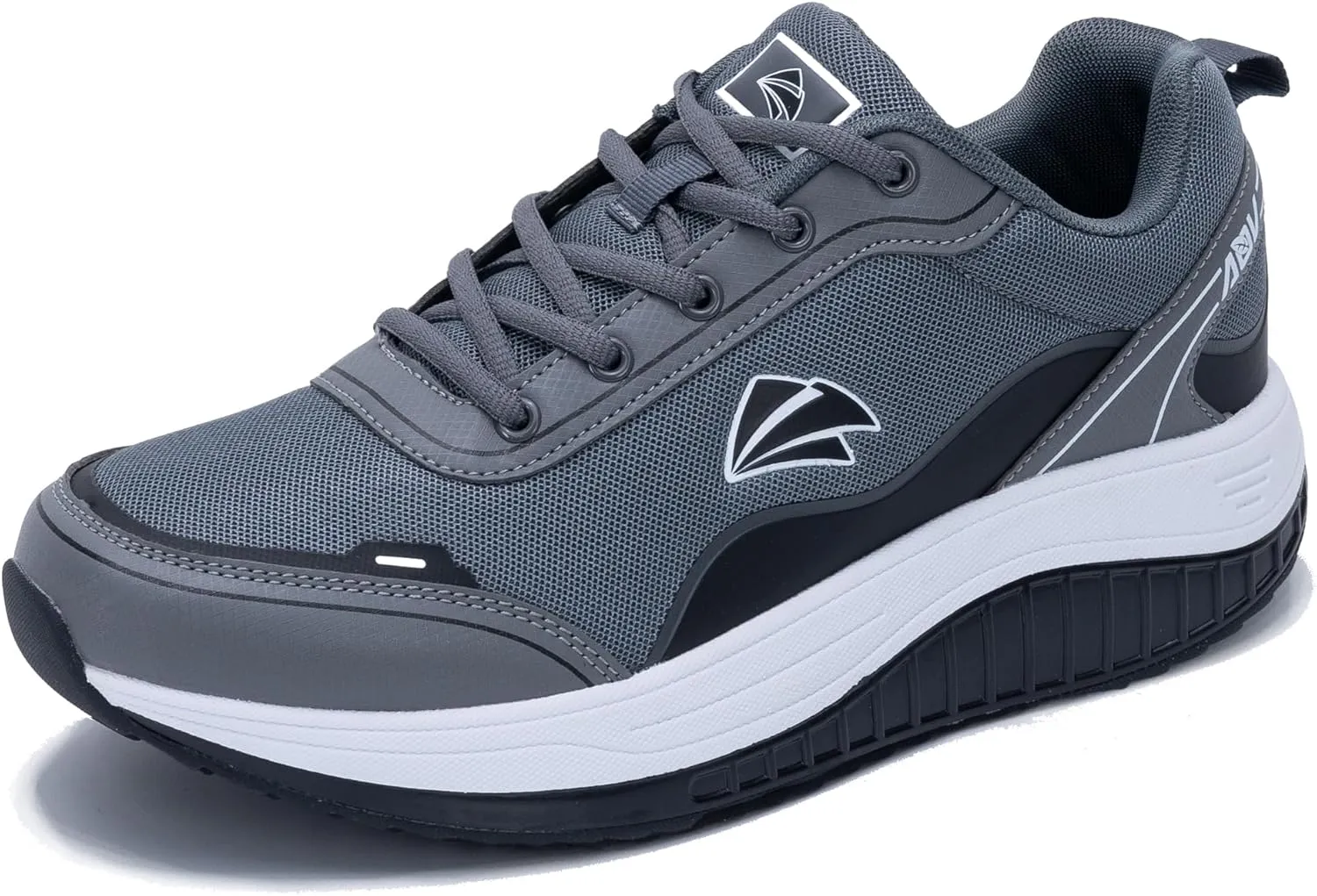 QAUPPE Men's Shoes Walking Arch Support Orthotic Sneakers Plantar Fasciitis Wide Tennis Shoes for Heel and Foot Pain Relief