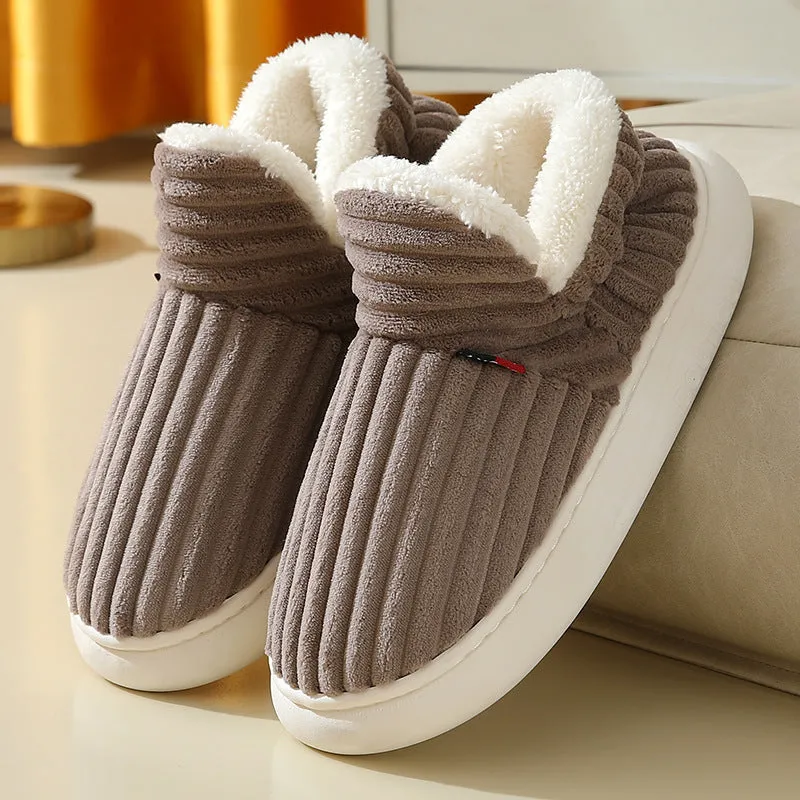 "Pluffi Cozy Stylish Slipper Booties – Warm Plush Lined Slippers for Women & Men | Comfortable and Trendy Indoor Footwear"