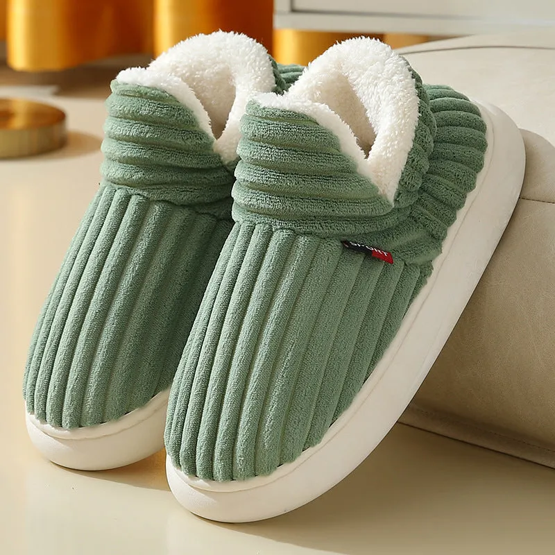 "Pluffi Cozy Stylish Slipper Booties – Warm Plush Lined Slippers for Women & Men | Comfortable and Trendy Indoor Footwear"