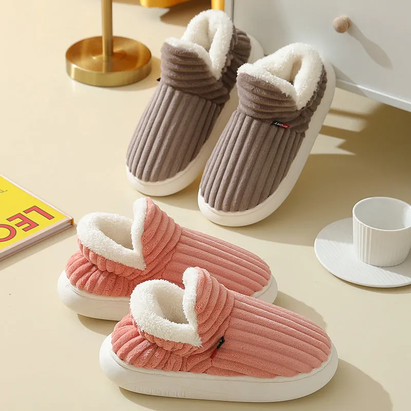 "Pluffi Cozy Stylish Slipper Booties – Warm Plush Lined Slippers for Women & Men | Comfortable and Trendy Indoor Footwear"
