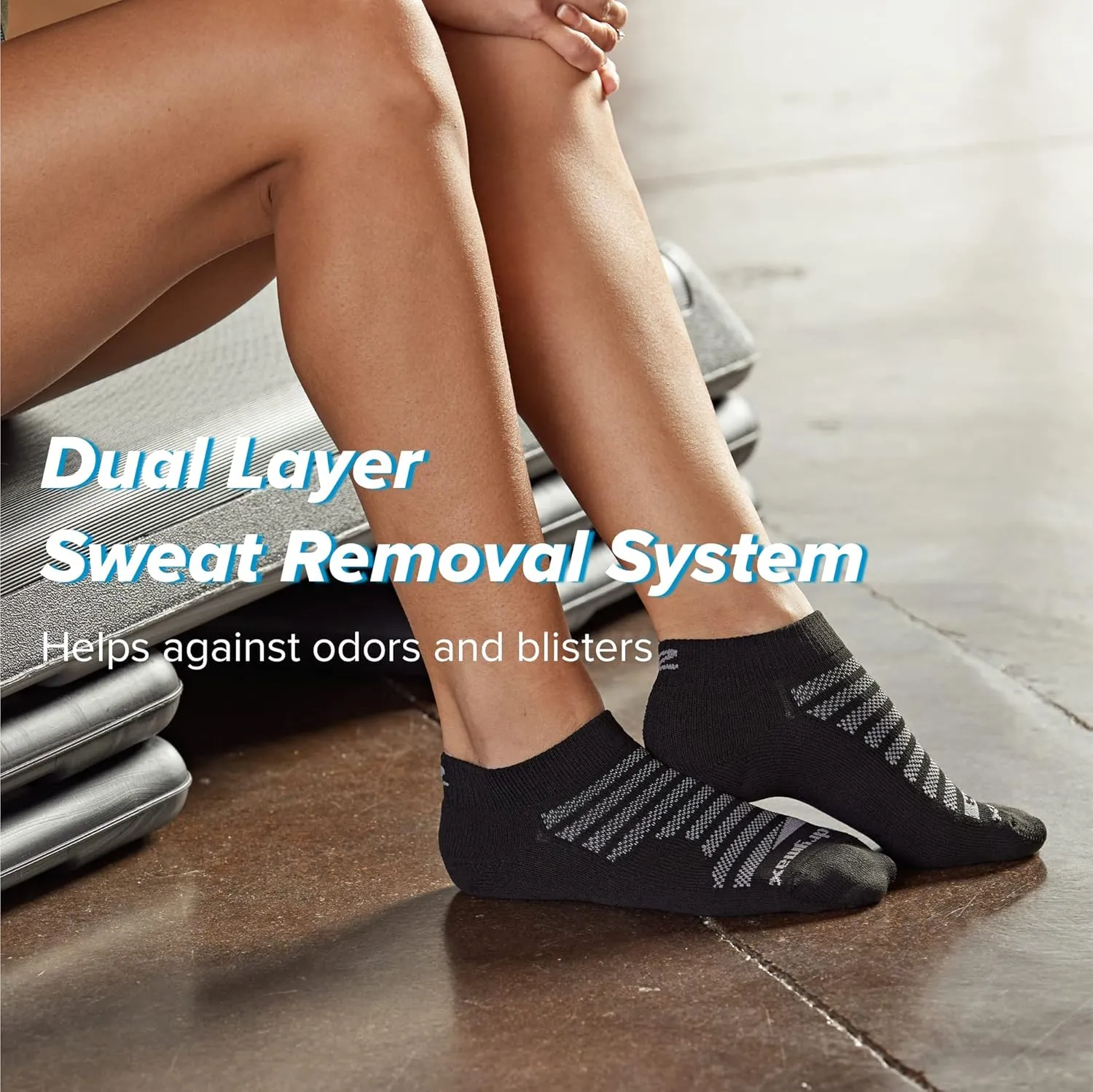 R-Gear Drymax Low Cut Running Socks For Men and Women | Breathable, Moisture Control & Anti Blister | 3 Pack