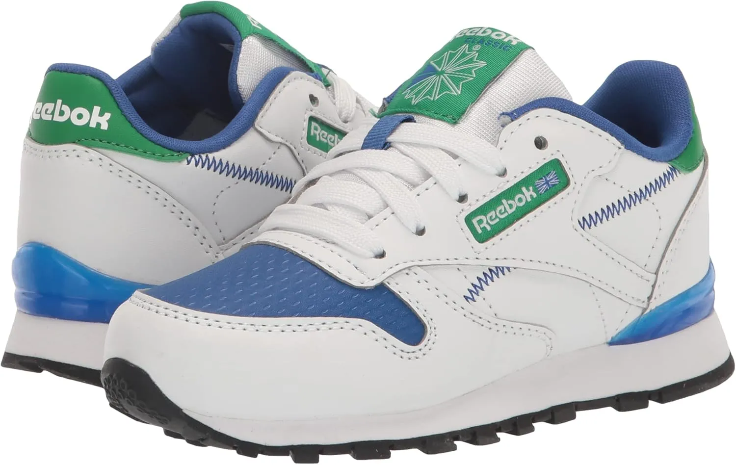 Reebok Unisex-Child Classic Leather Step N Flash Light Up Sneaker