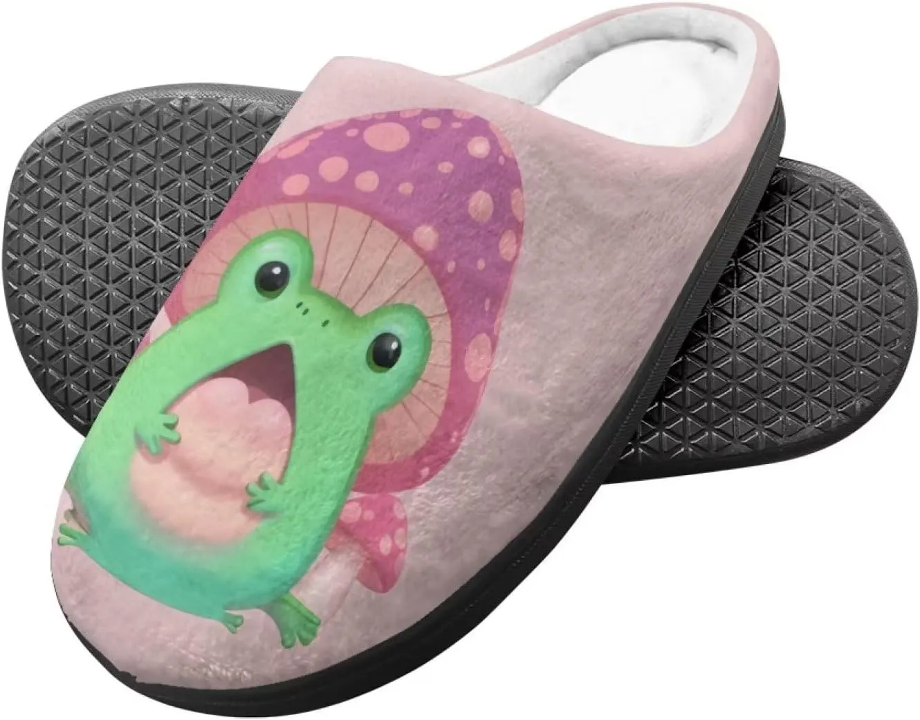 Renewold Boys Girls House Slipper Kids Warm Plush Winter Cotton Slippers Slip On Nonslip Indoor Slippers Shoes
