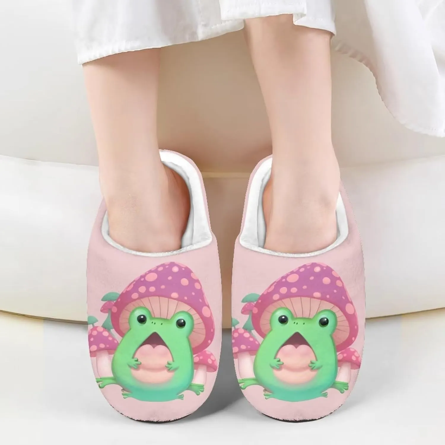 Renewold Boys Girls House Slipper Kids Warm Plush Winter Cotton Slippers Slip On Nonslip Indoor Slippers Shoes