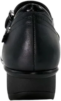 Revere Narita Women's Mary Jane Shoes - Adjustable Strap, Premium Leather, Cushioned Footbed & Arch Support - Stylish & Comfortable Dress Shoes for All-Day Wear