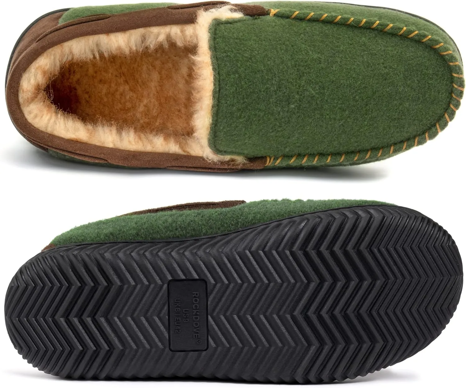 RockDove Men's Hearthfire Memory Foam Moc Slipper