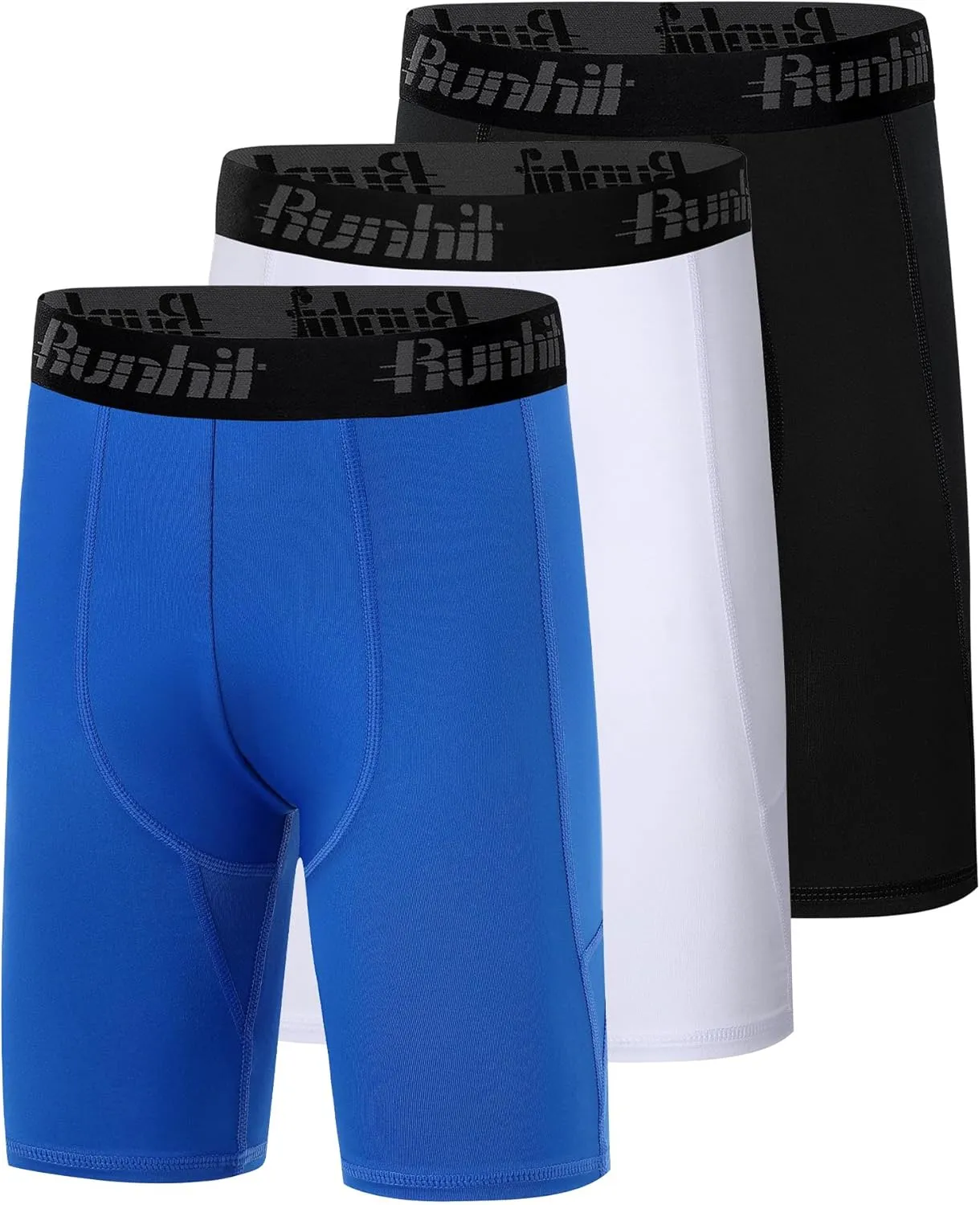 Runhit Youth Boys' Compression Shorts,Boys Performance Athletic Base Layers Underwear Sports Shorts