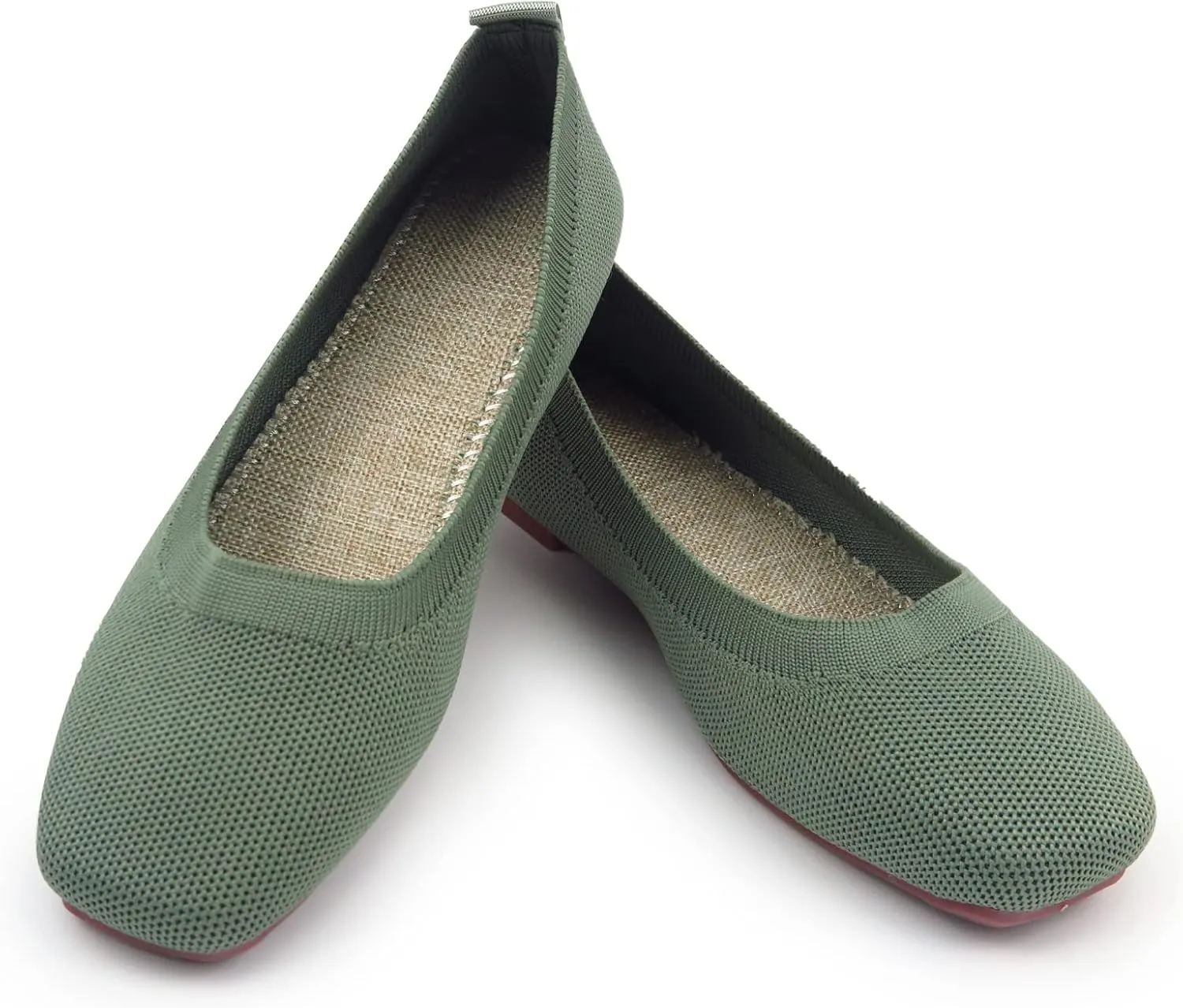 RVROVIC Women Flat Shoes Knitted Lightweight Slip-on Loafers Breathabel Soft Comfortable Ballet Flats