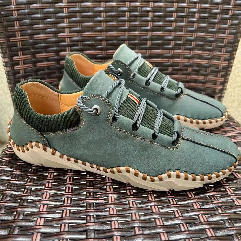 Salkined Mens Shoes, Casual Fashion Lace Up Slip On Sneakers, Leather Oxfords Work Shoe Sneaker for Men