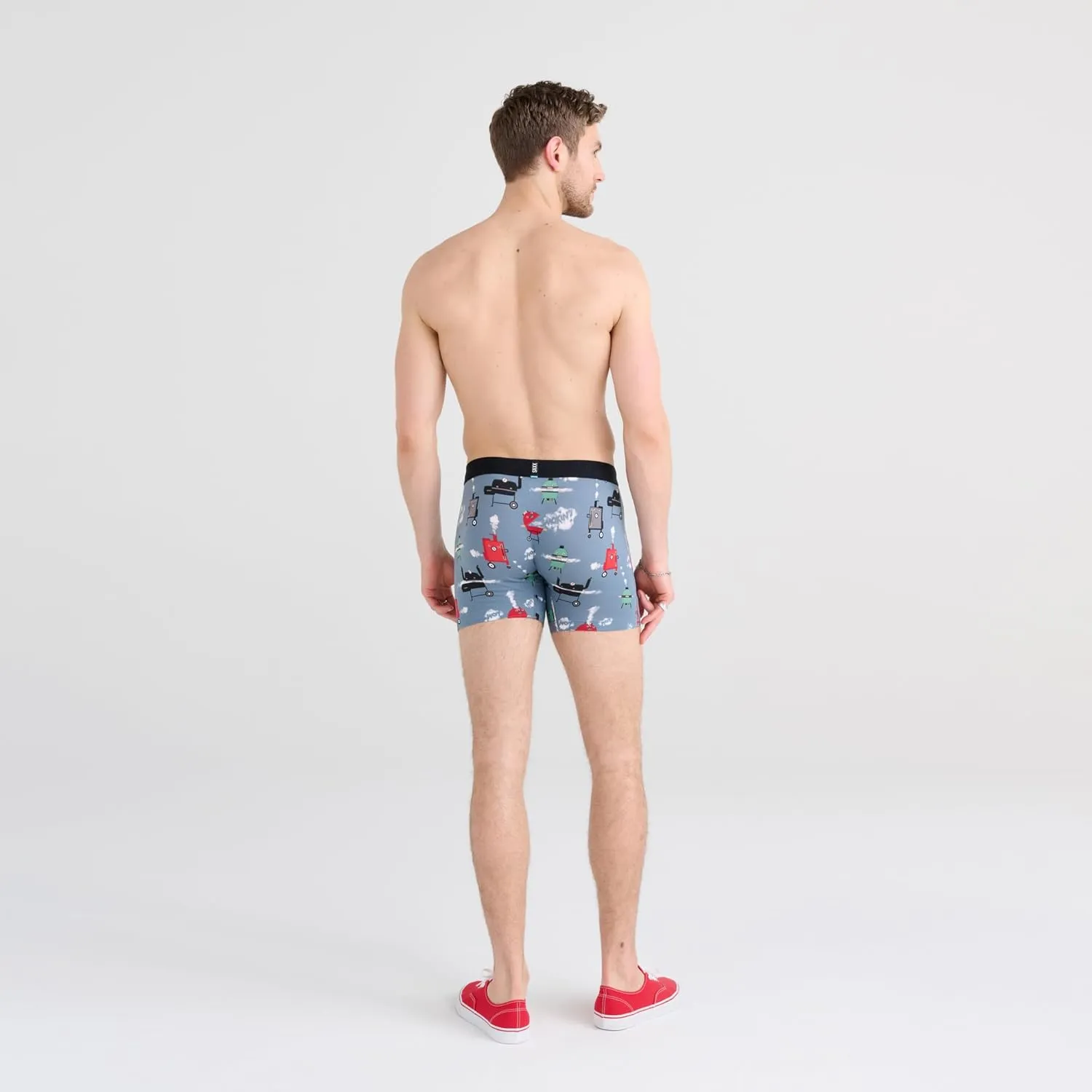 SAXX Underwear Co. Droptemp Cooling Cotton Boxer Brief Fly 2pk, Fashion