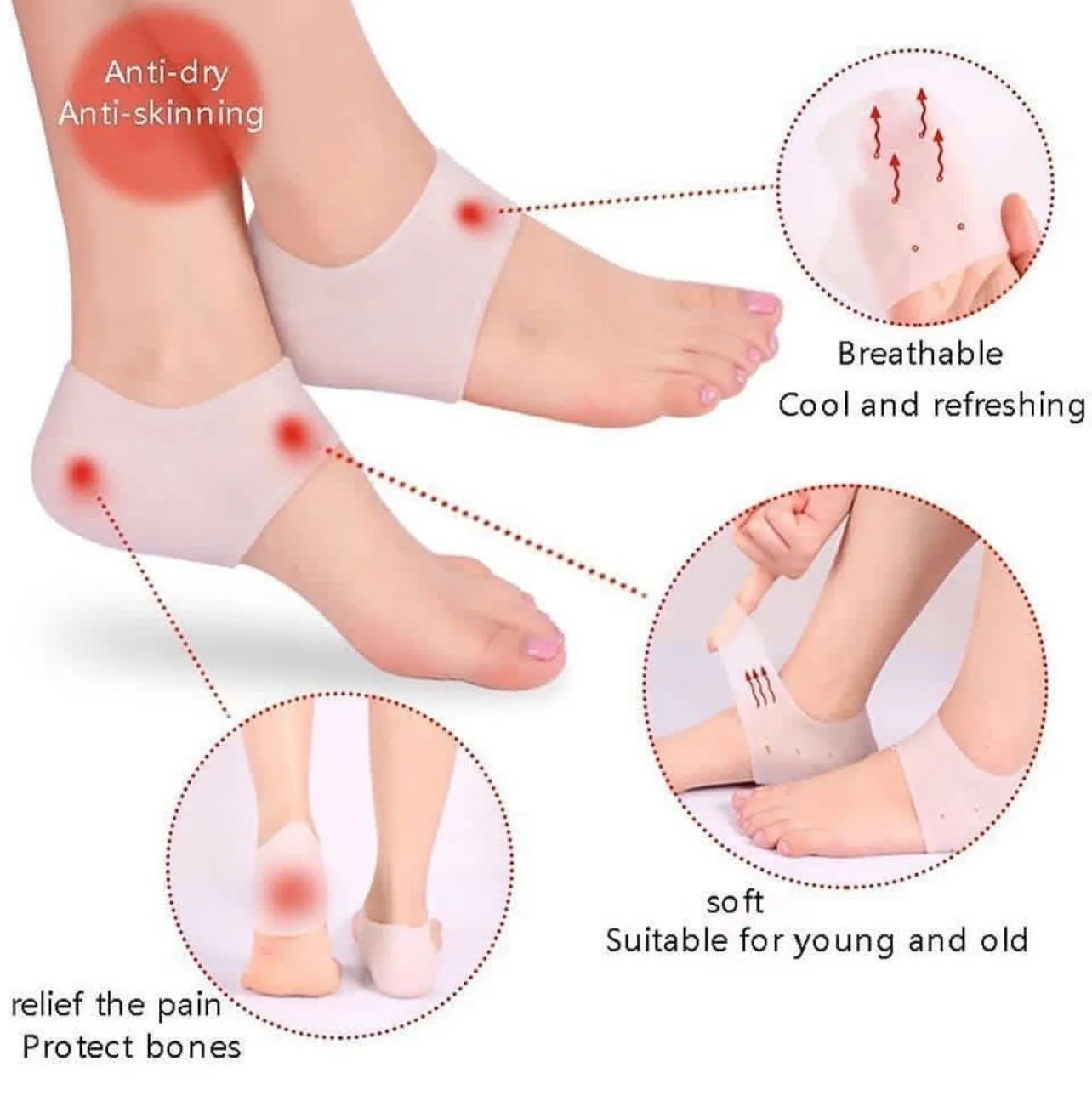 Silicone Gel Moisturising Insoles