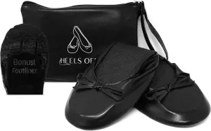 Silky Toes Foldable Flats for Women Purse Ballet Shoes Ballerina Slippers