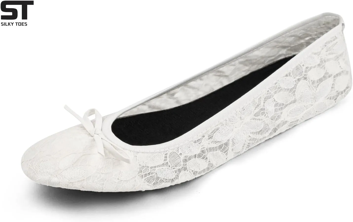 Silky Toes Foldable Flats for Women Purse Ballet Shoes Ballerina Slippers