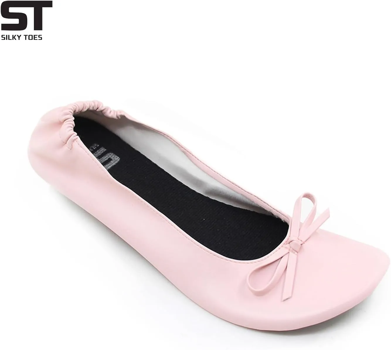 Silky Toes Foldable Flats for Women Purse Ballet Shoes Ballerina Slippers